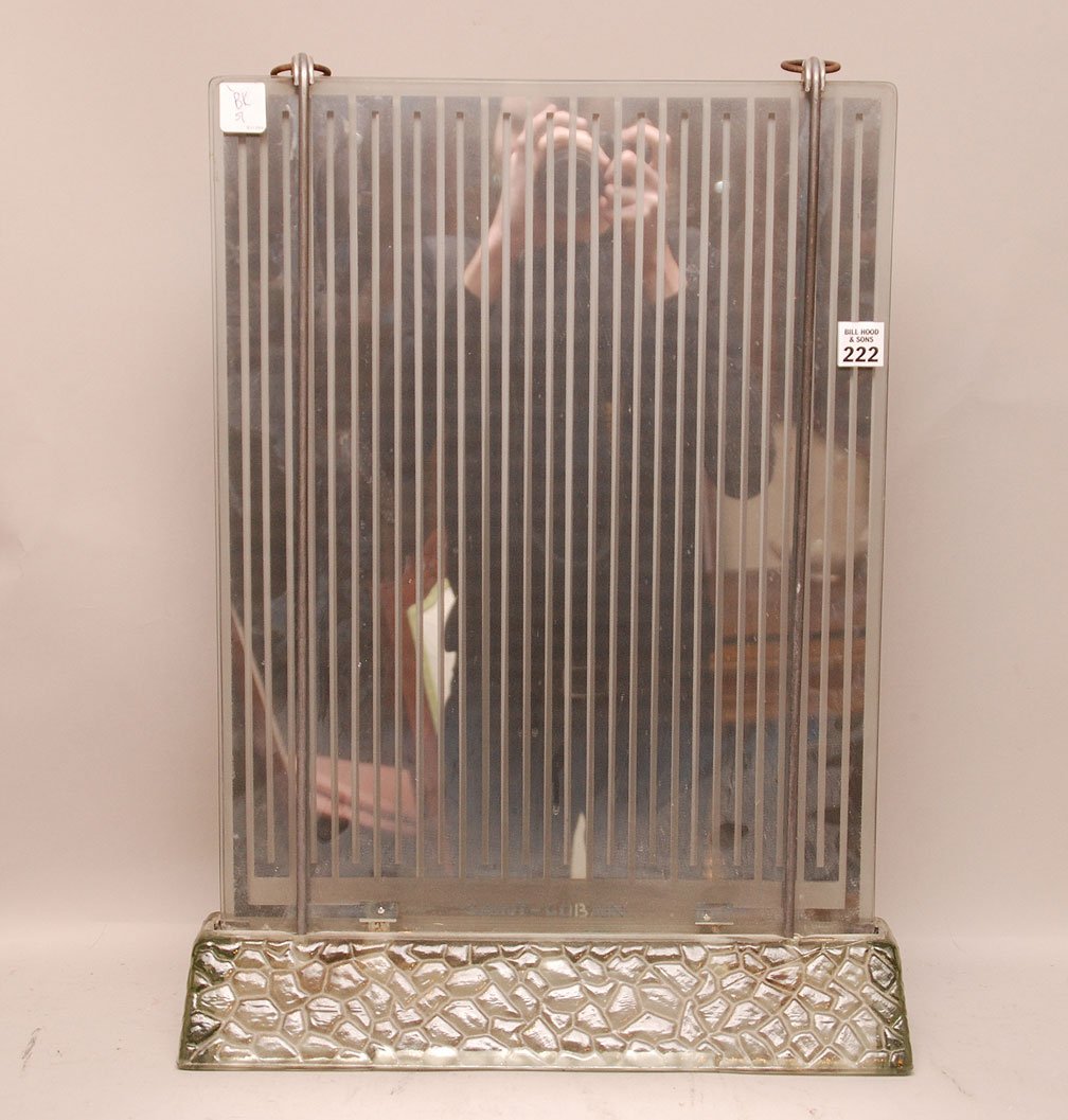St. Gobain glass heater from Paris exhibition, 1937, Ar: St. Gobain glass heater from Paris exhibition, 1937, Art Deco, 24"h x 17"w x 5"d