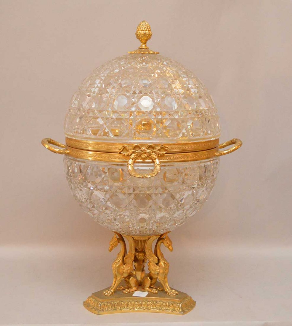 Gilt Bronze & Crystal Tantalus.  Condition: good. (1 of 7)