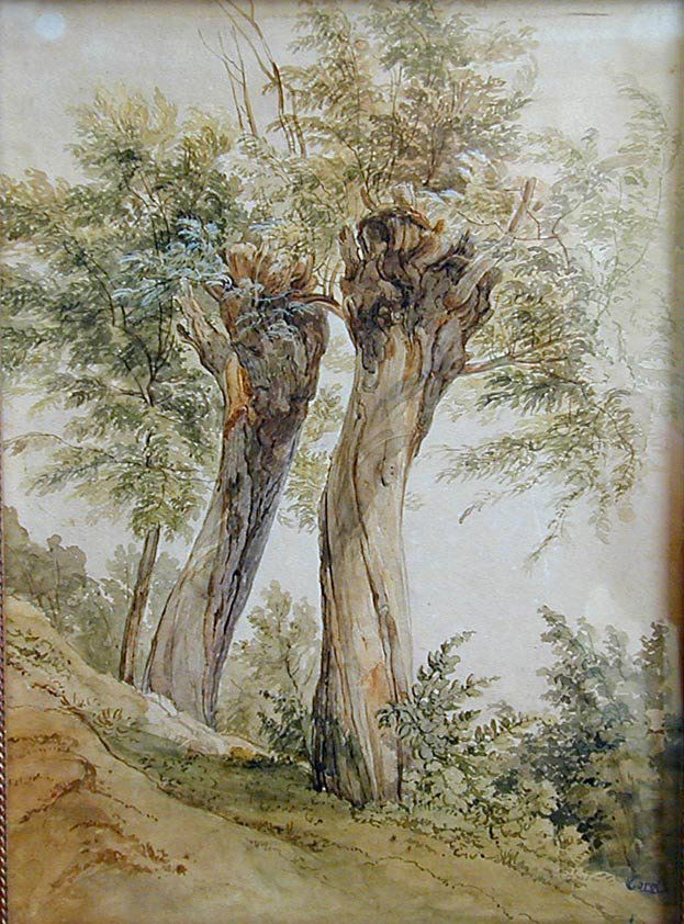 Jean-Baptiste-Camille Corot (Fr 1796-1875) W/C Study of (1 of 7)