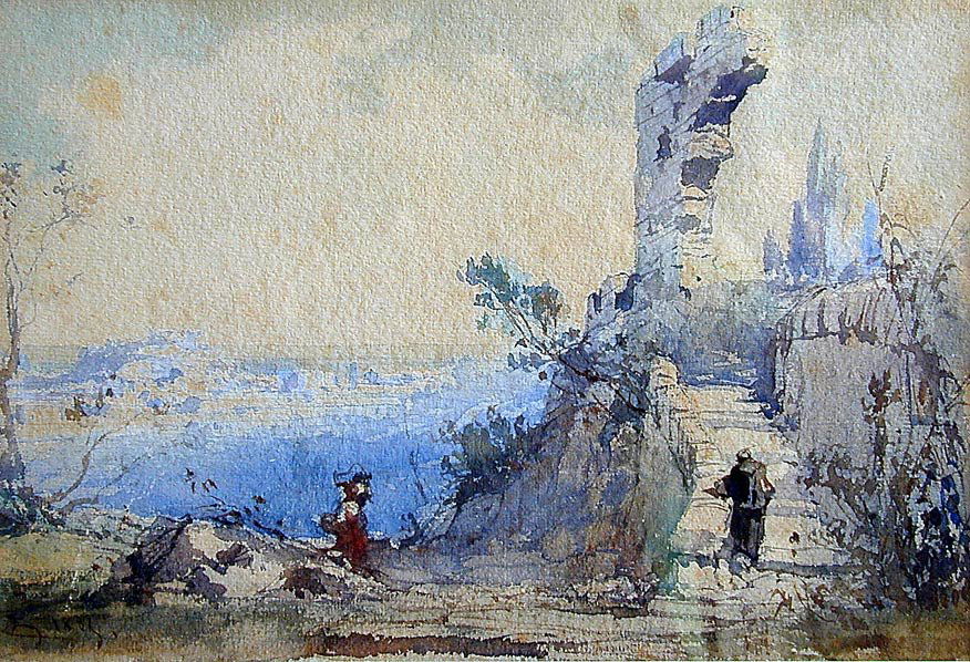 3 19thc English Topographical W/C Sgnd Each signed with (1 of 10)