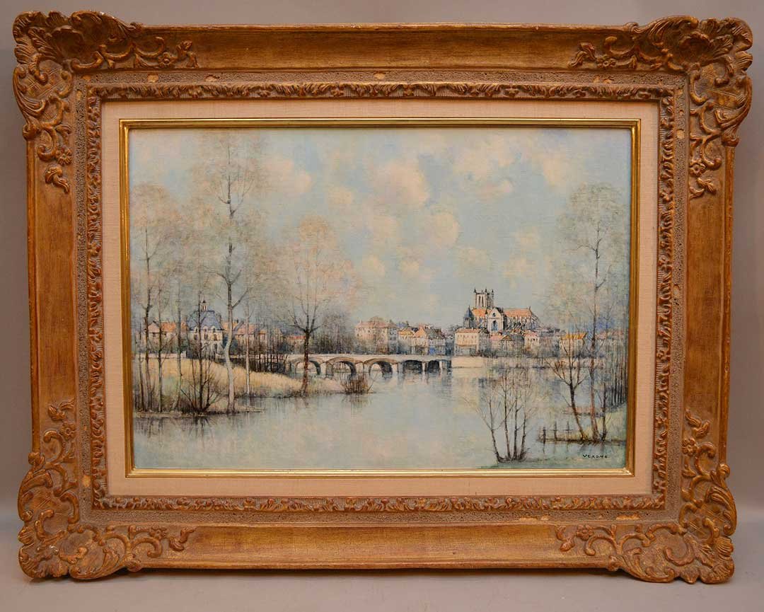 Jean-louis Vergne (France born 1929) oil on canvas (1 of 7)