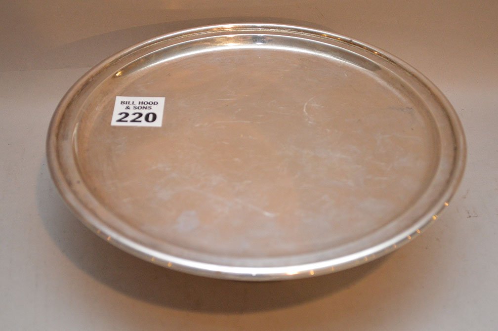 Tiffany sterling footed cake plate, 15ozt, 2'h x 8"w (1 of 3)