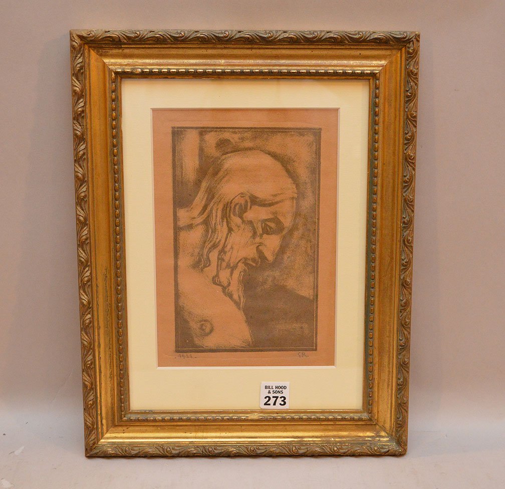 Georges Rouault (French 1871-1958) head of Christ, (1 of 6)