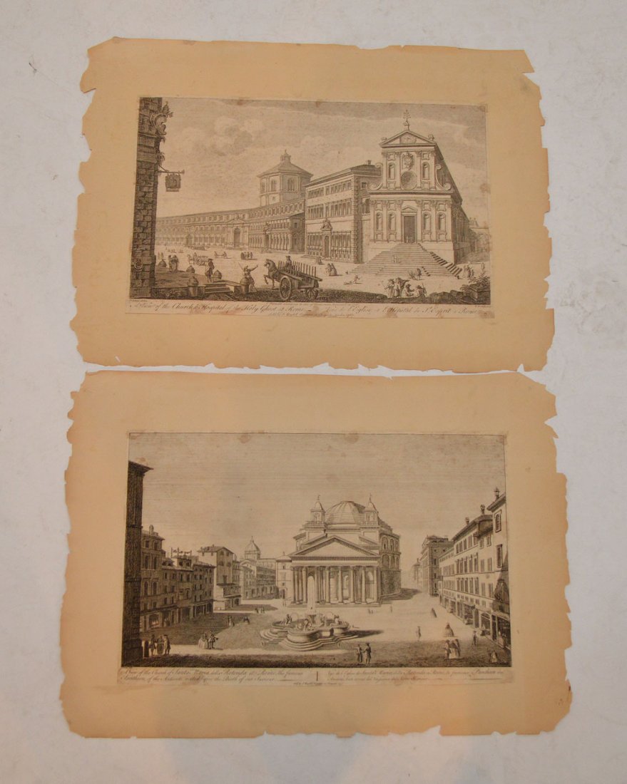 2pcs- GIOVANNI BATTISTA PIRANESI (ITALIAN 1720-1778), (1 of 10)