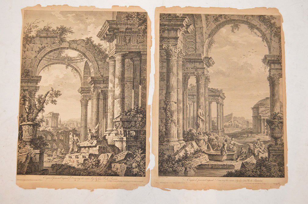 2pcs- Giovanni Paolo Panini (ITALIAN, BORN CIRCA (1 of 8)