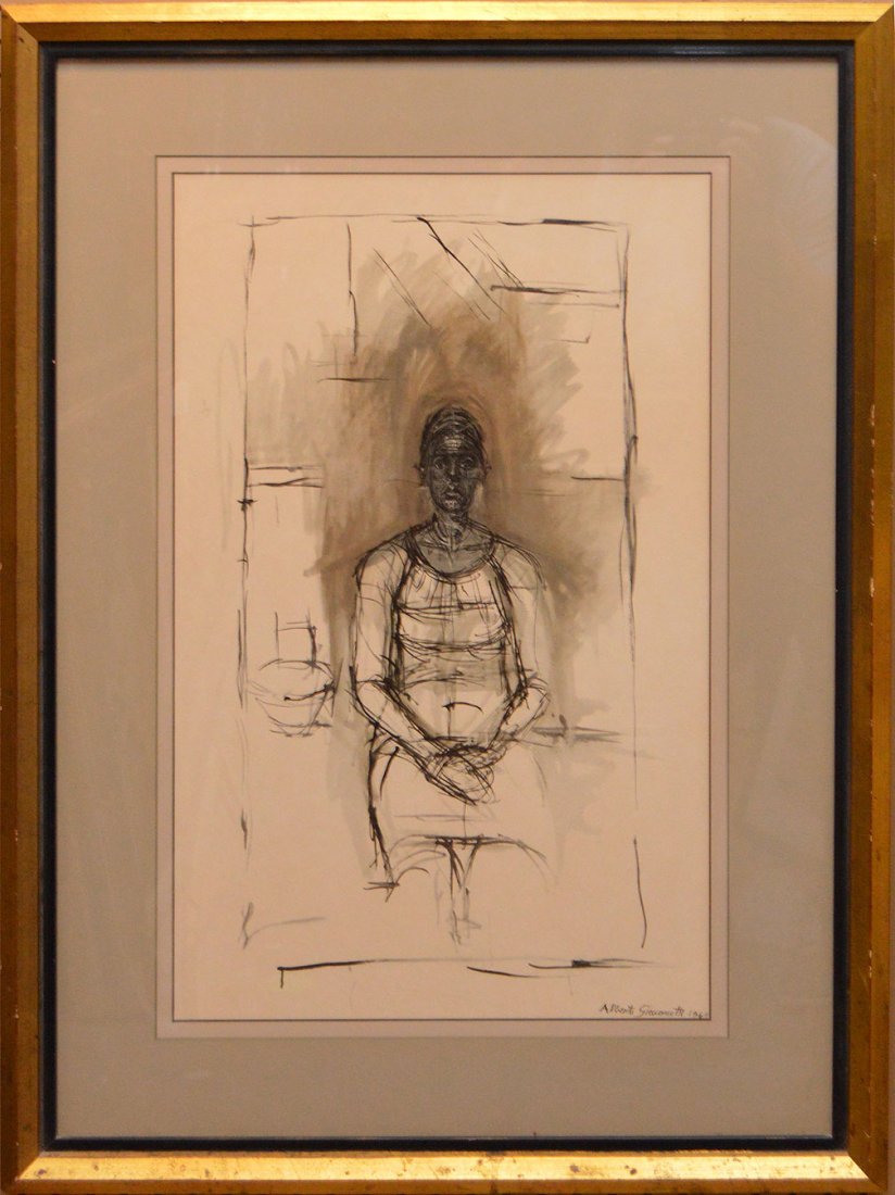 Alberto Giacometti (Swiss 1901-1966) “Caroline 1965”, (1 of 3)