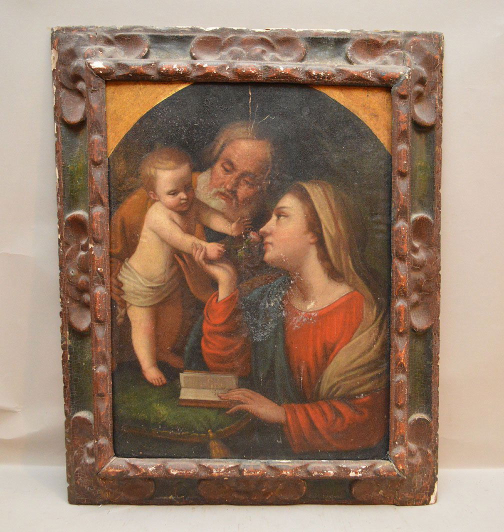 18th/19th Century oil on canvas laid on board, (1 of 6)