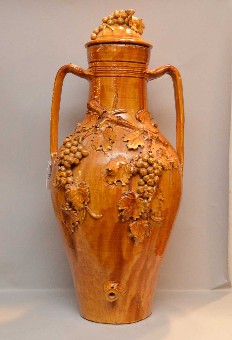 Oversized ceramic/pottery Italian covered urn, 2 (1 of 8)