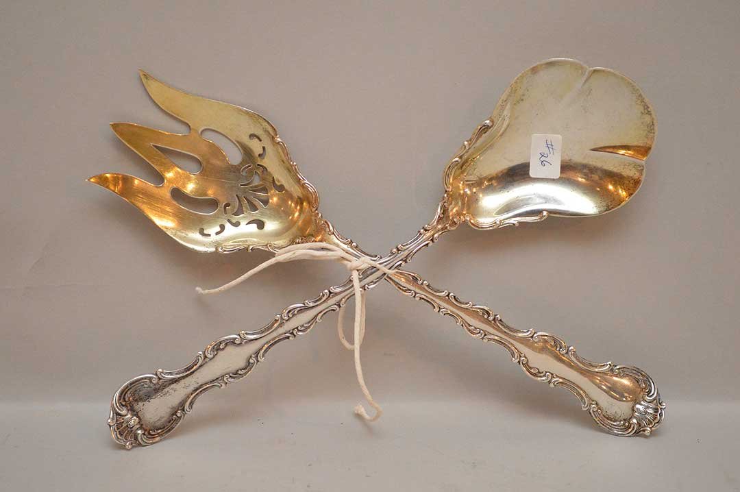 Sterling Gorham Stasbourg salad set, 7ozt (1 of 1)