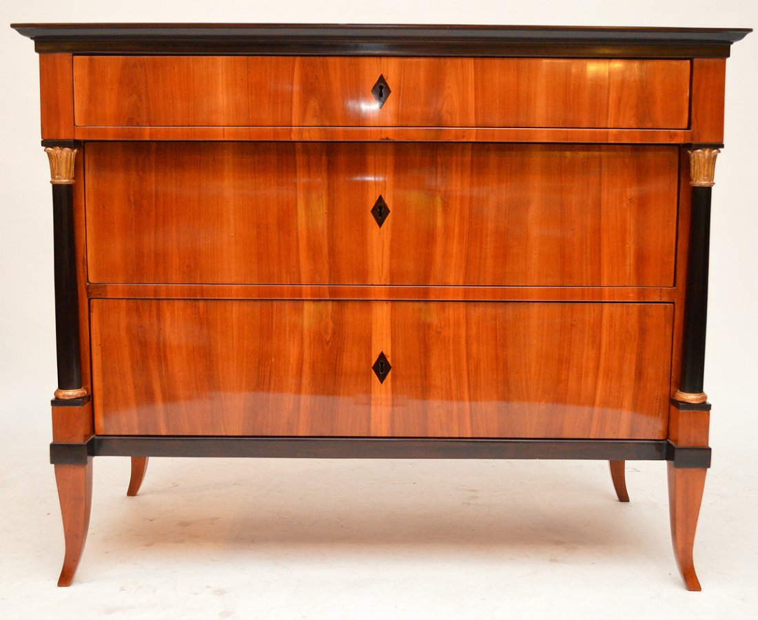 Biedermeier Commode, Munich, c. 1820, cherry veneer (1 of 8)