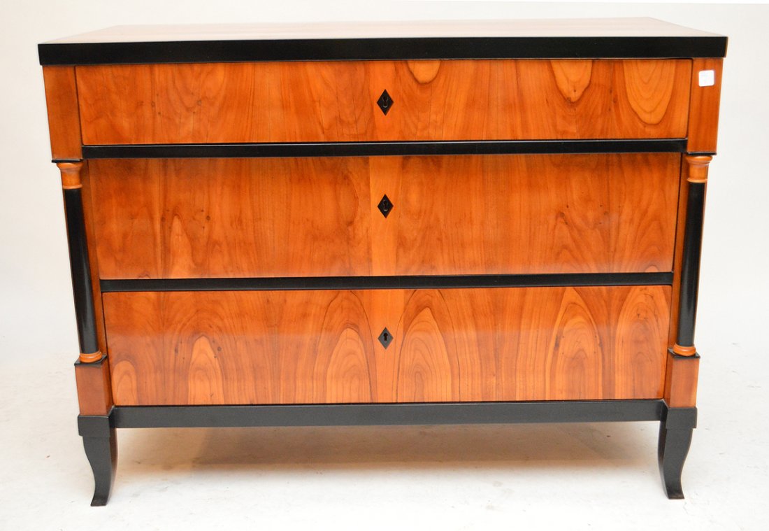 Biedermeier Commode, Munich, c. 1820, cherry veneer (1 of 8)