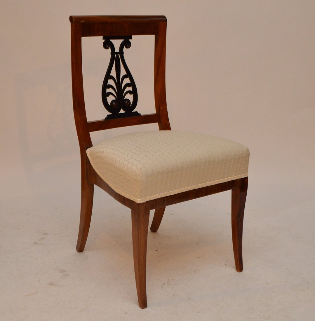 Biedermeier side chair, Munich, first quarter 19th c, (1 of 3)
