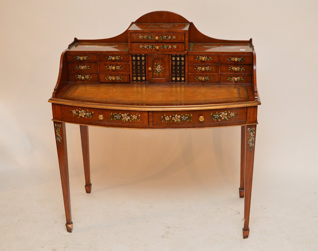 Adams style writing desk, Maitland Smith, 43"h x 38 (1 of 7)