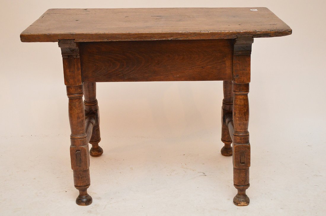 Spanish 18thc. Occasional table, 23 1/2"h x 32 5/8"w x (1 of 5)