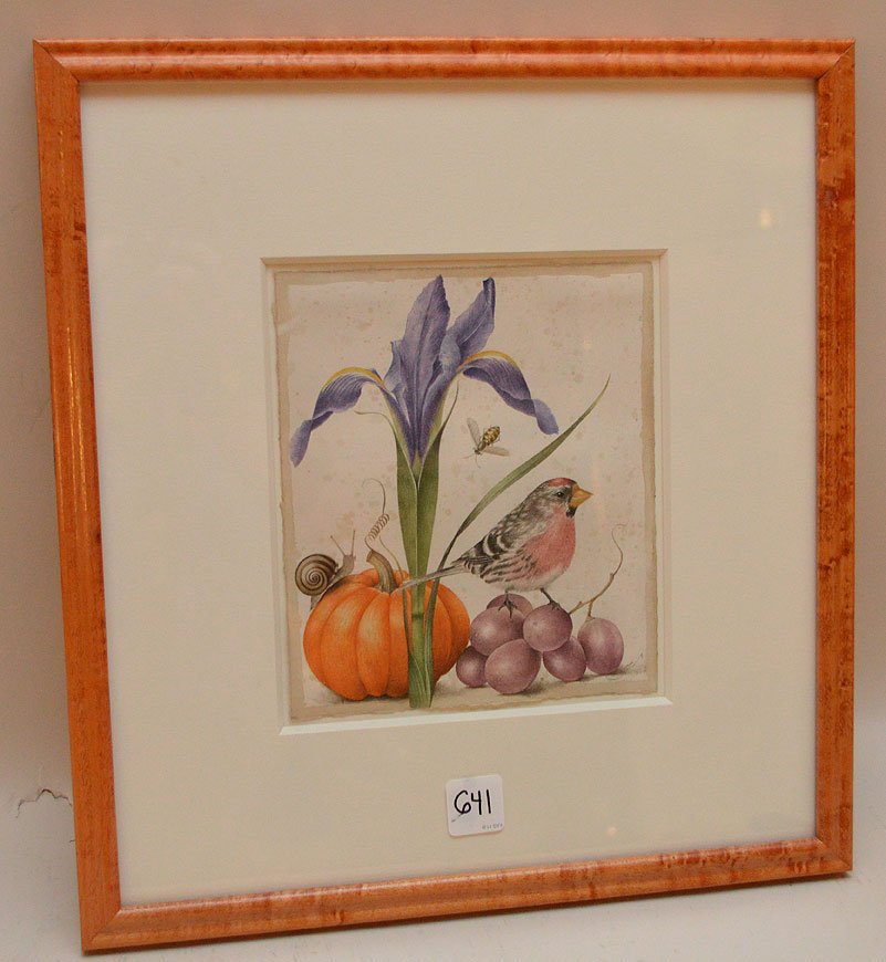 Gertrude Hamilton Watercolor On Paper  7 1/2" x 6 3/4" (1 of 5)