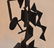 Modern Iron Sculpture signed Uldall, 34" tall on custom - 3