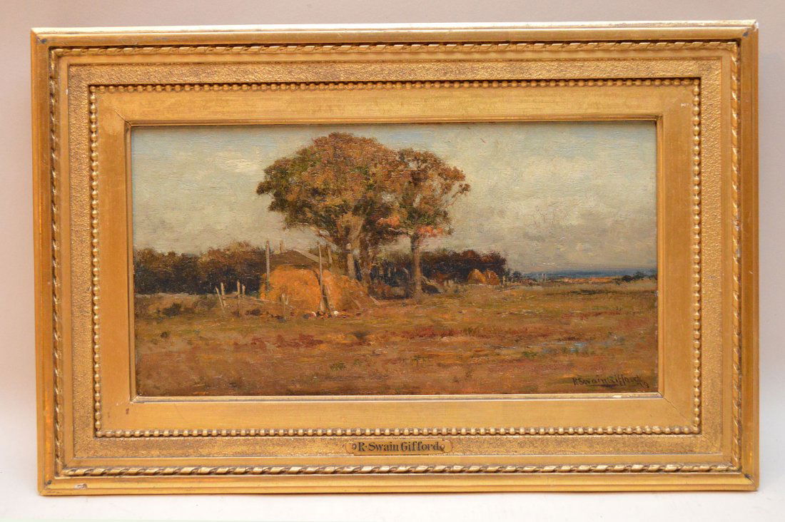 Robert Swain Gifford  (American 1840 - 1905) oil on (1 of 8)