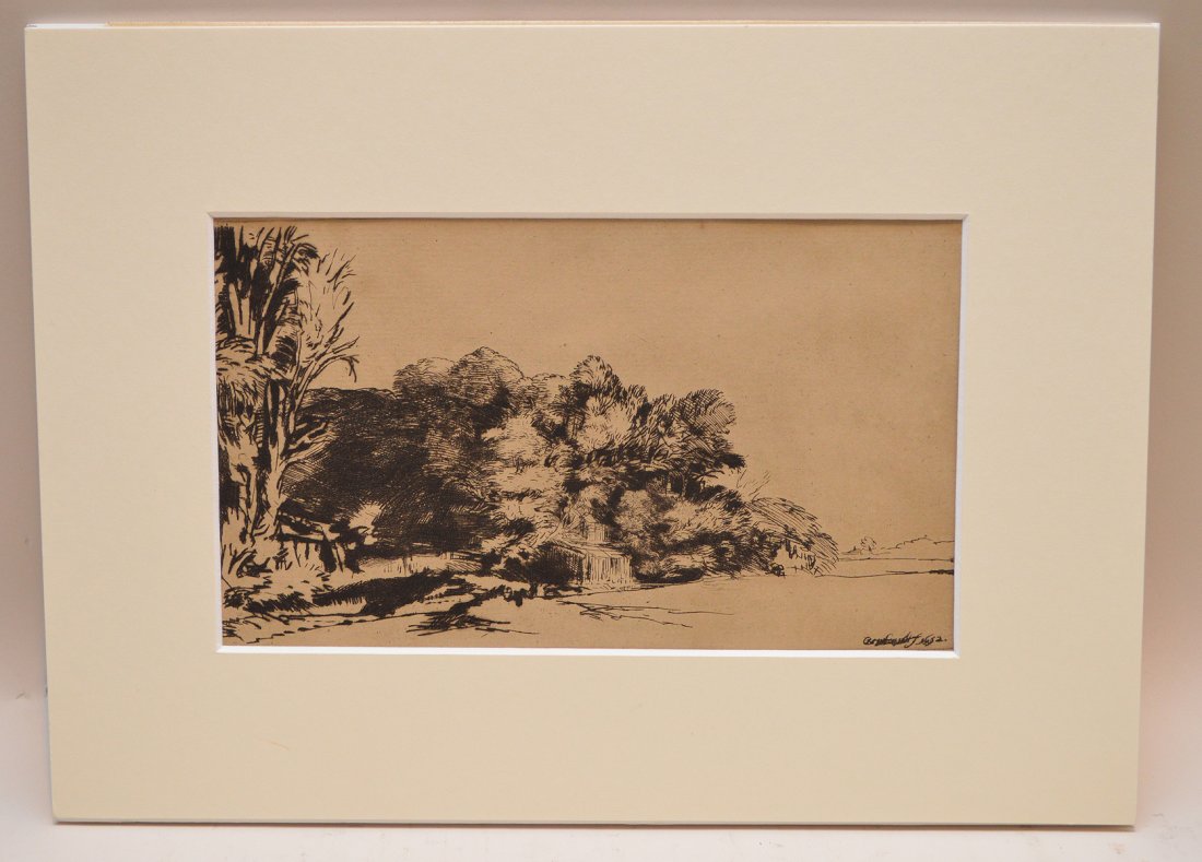 Rembrandt Van Rijn (Dutch 1606-1669) “Clump of Trees (1 of 7)