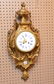 French Bronze Antique Cartel clock, 27"h x 12"w
