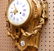 French Bronze Antique Cartel clock, 27"h x 12"w - 4