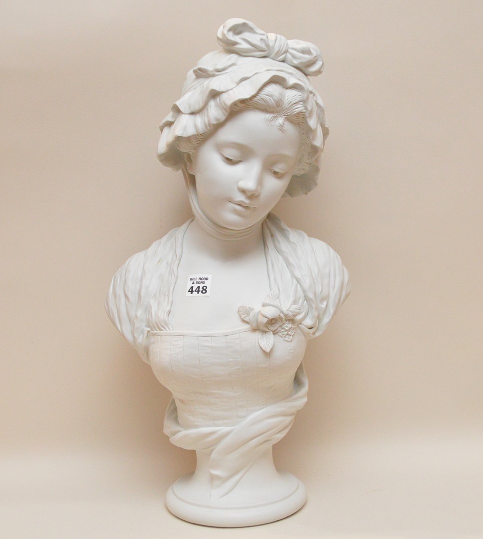 Porcelain figural monkey bank, signed Geo. Borgteldt,: Porcelain figural monkey bank, signed Geo. Borgteldt, New York, 14"h