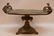 Bronze Figural Tazza with floral and scroll decoration.