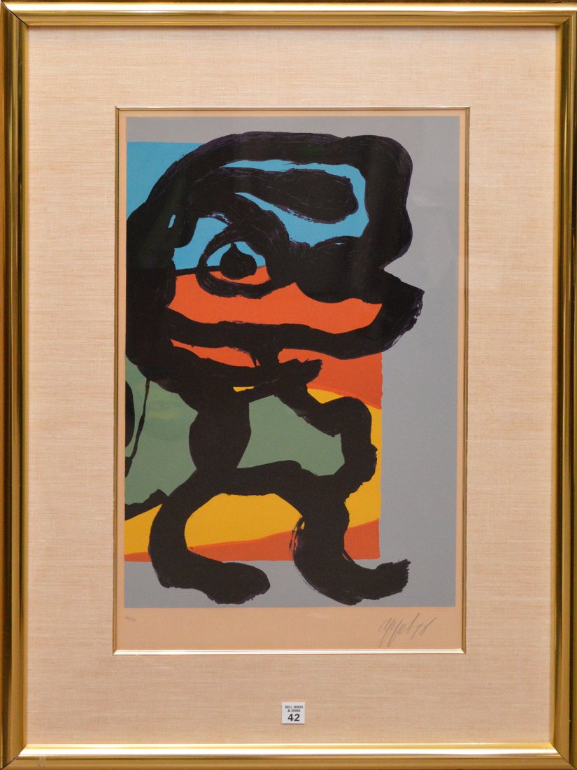 Karel Appel (DUTCH, 1921-2006) Silkscreeen, Abstract (1 of 4)