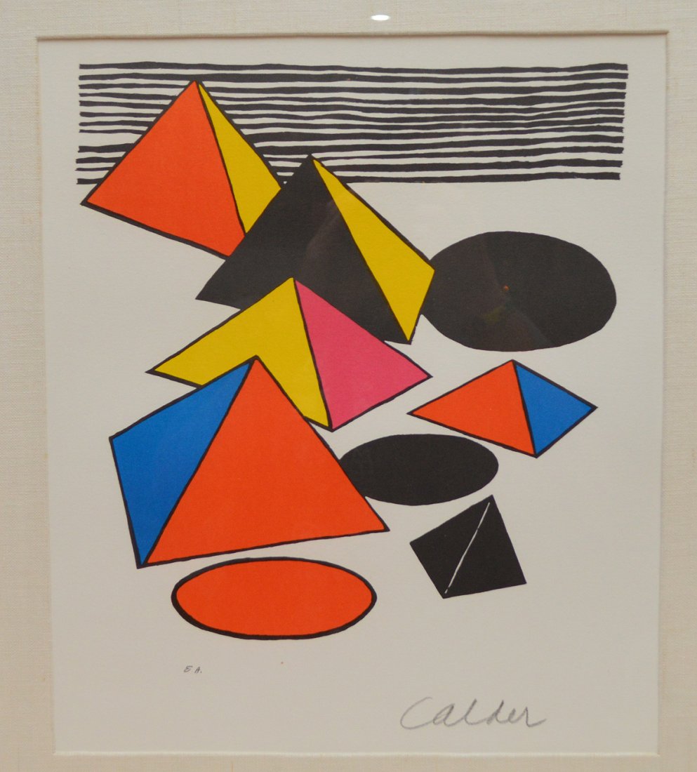 Alexander Calder (AMERICAN, 1898-1976) Lithograph, (1 of 4)