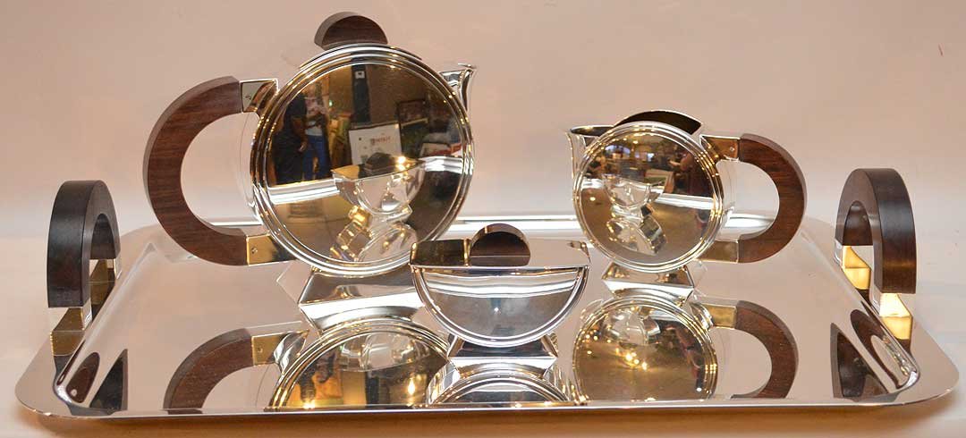 4pc. Art Deco style Christofle tea service (1 of 3)