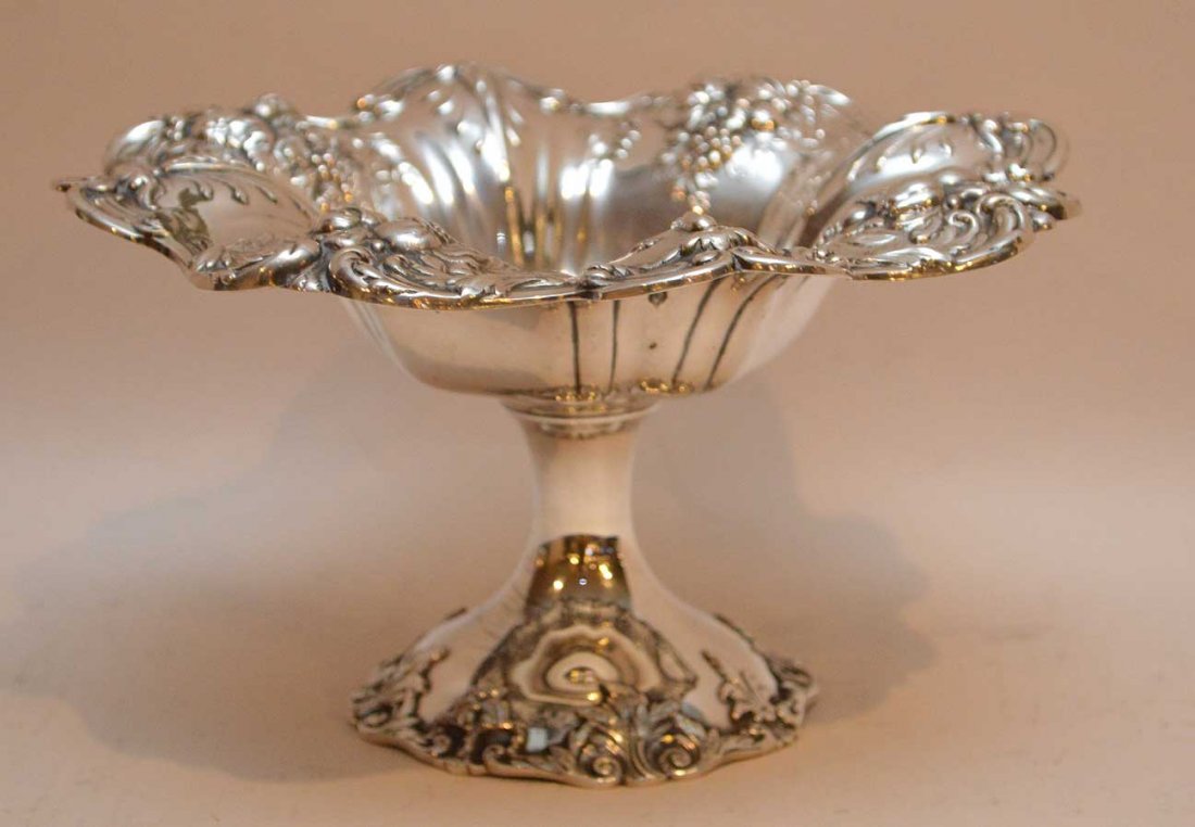 Sterling footed compote "Francis 1", 14ozt, 4 1/2"h x (1 of 4)