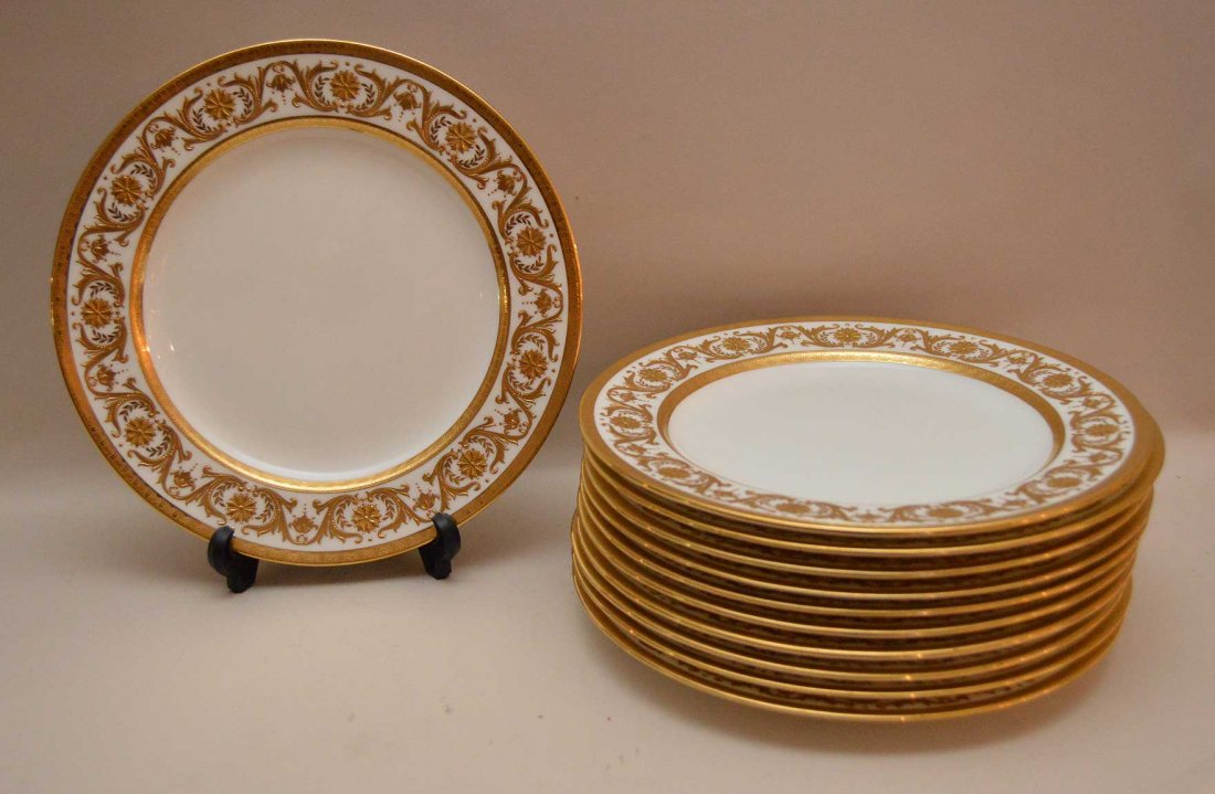 Set 10 Mintons Porcelain Plates made for Tiffany & Co. (1 of 4)