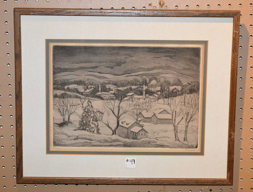 Emil Ganso (AMERICAN, 1895-1941) Original Aquatint, (1 of 5)