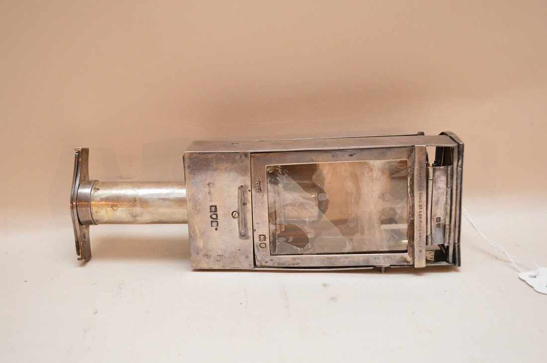 English Sterling Lantern Marked A. Barret & Sons and (1 of 5)