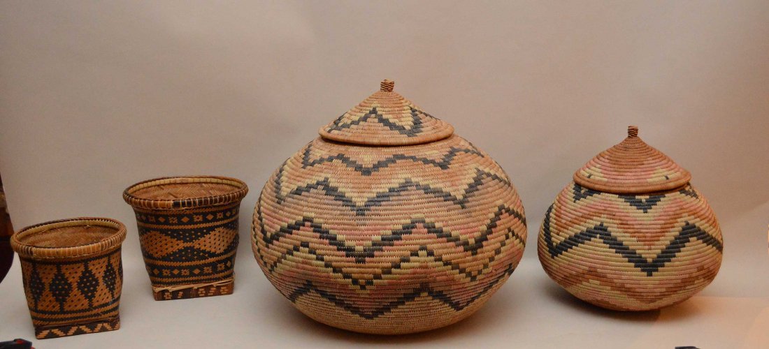 2 Zulu Beer Baskets Larger Ht. 13" Smaller Ht. 11". (1 of 5)