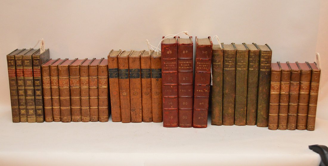 (4) Volumes Boswell Life of Samuel Johnson, (5) Volumes: (4) Volumes Boswell Life of Samuel Johnson, (5) Volumes History of England, (12) Volumes Butler's Lives of The Saints, (5) Volumes Susanna Brunkhorst, (3) Volumes Danmarks Riges Historie
