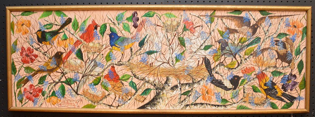 Gesner Abelard  (Haiti b. 1922) oil on board, (1 of 6)