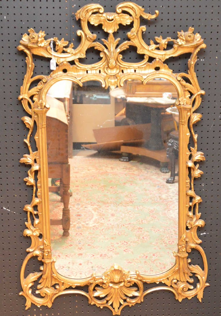 Gilt rococo frame mirror (1 of 4)