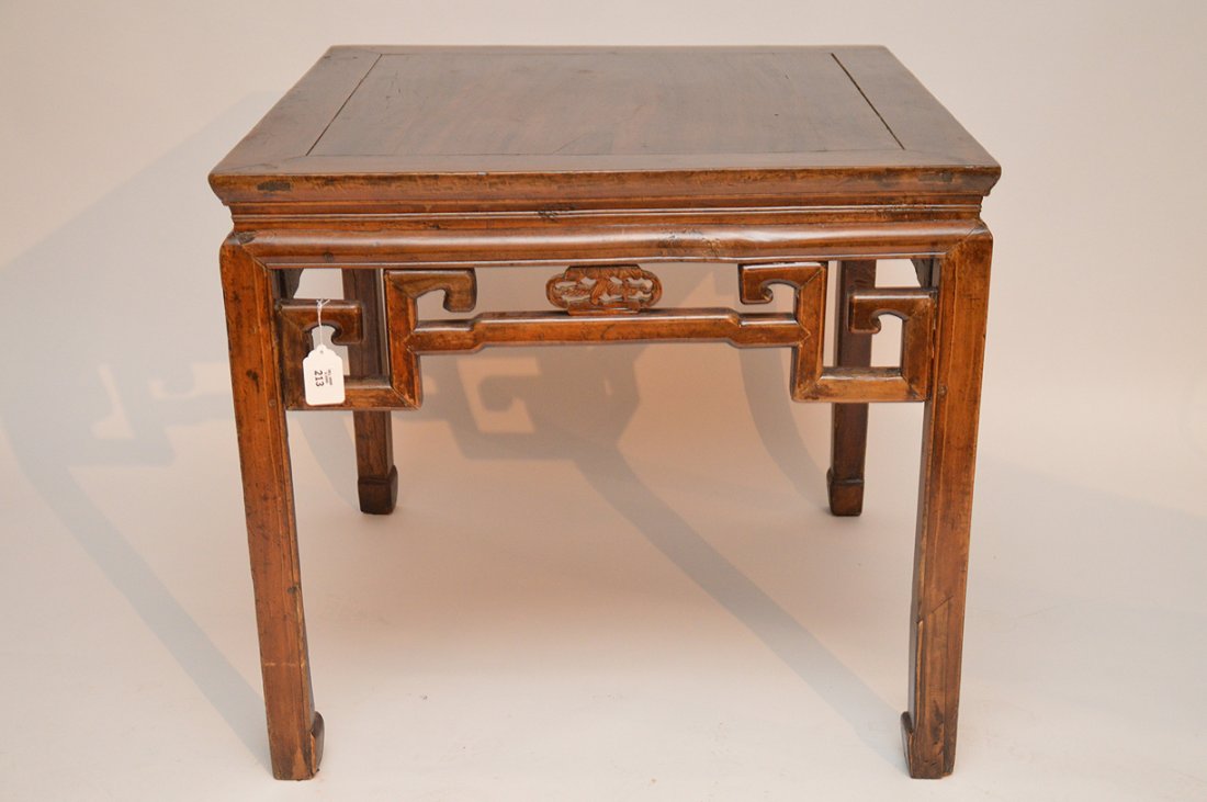 19th c. Chinese table, 32"h x 35 1/2"w (1 of 6)