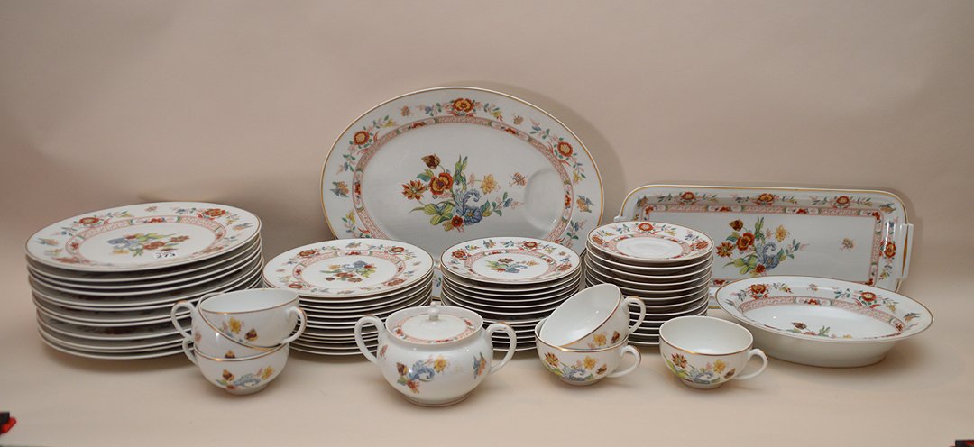 Chinaware, Haviland Limoges "Cathay", 64pieces (1 of 10)