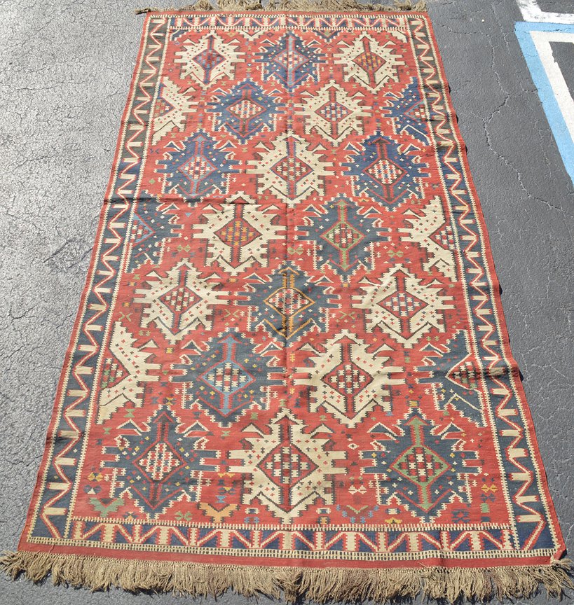 Northwest Persian Kilim carpet, 12' x 6' 3" (1 of 6)