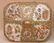Pair two 19th c. Chinese Rose Medallion covered bowls, - 6