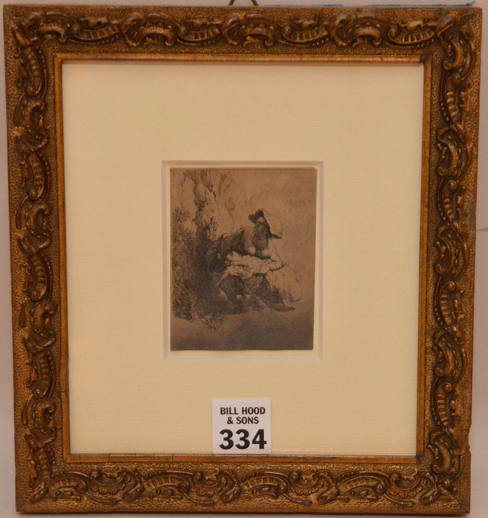 Attributed to Rembrandt van Rijn (Dutch 1625-1631) “A (1 of 4)