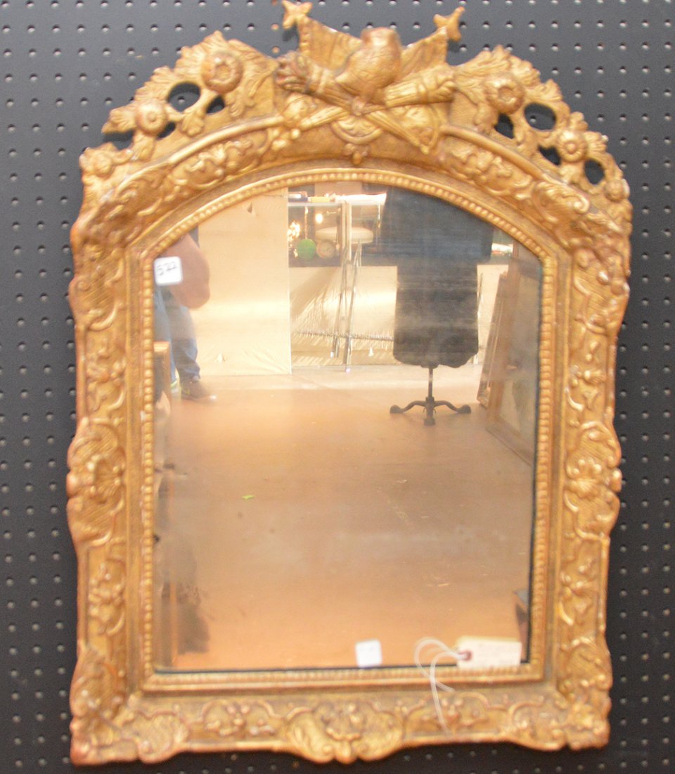 19th c. Continental mirror, giltwood frame with carved (1 of 6)