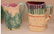4 Pieces Of Majolica Three Pitchers (Tallest 8") One - 2