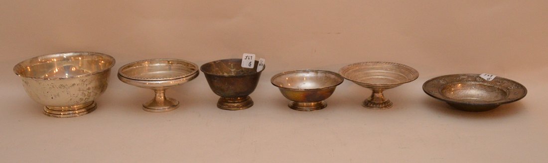 6 small assorted sterling bowls, 25ozt (1 of 5)