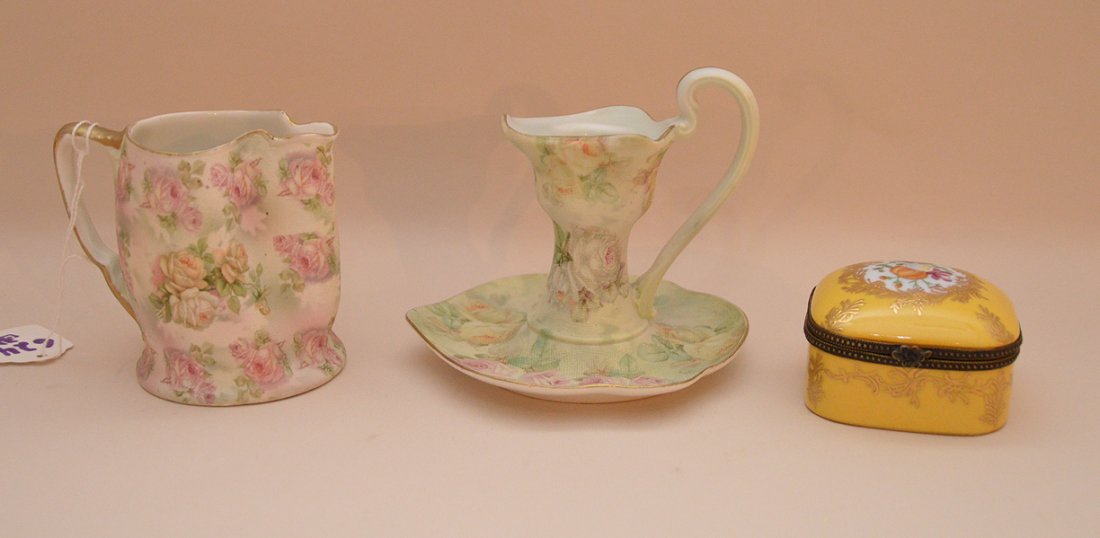 Royal Bayreuth "Rose Tapestry" chamberstick (4 1/2"h), (1 of 4)