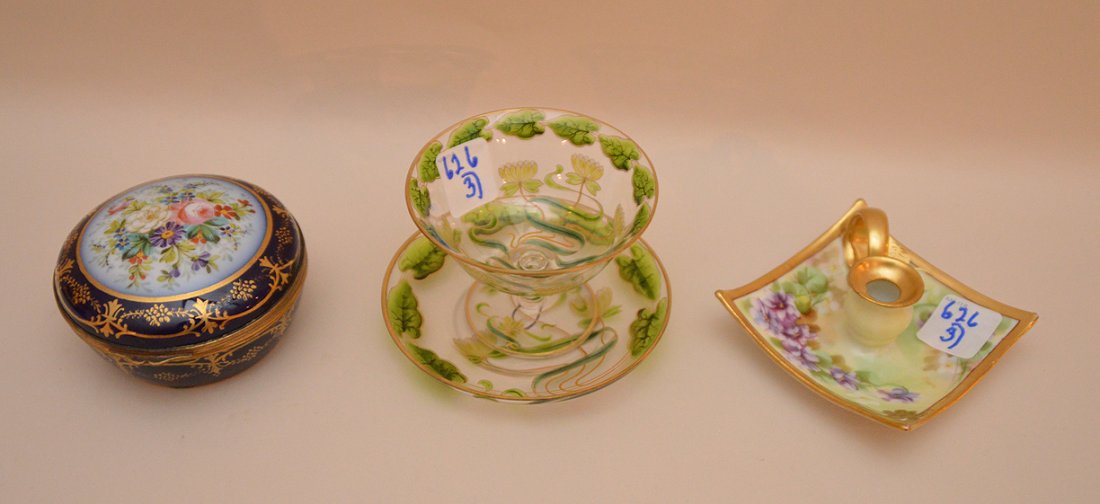 Pickard chamberstick (artist signed) (1 of 5)