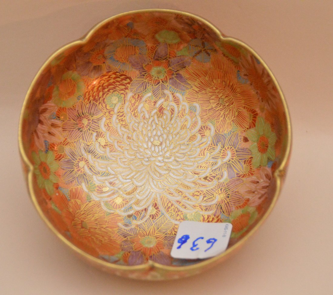 Satsuma bowl, signed, 2"h x 5"dia (1 of 6)