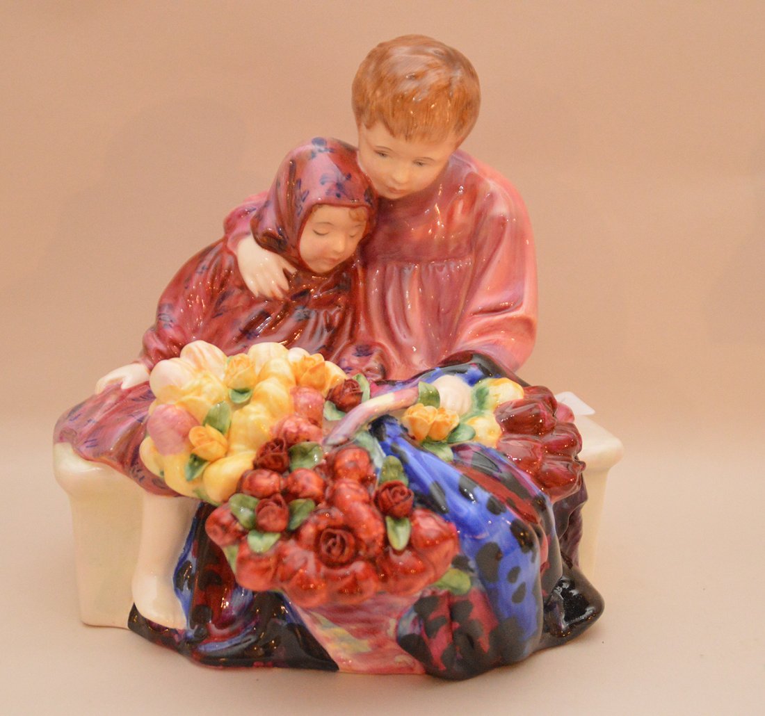 Royal Doulton "Flower Sellers" figure, 7 7/8"h x 7 (1 of 4)
