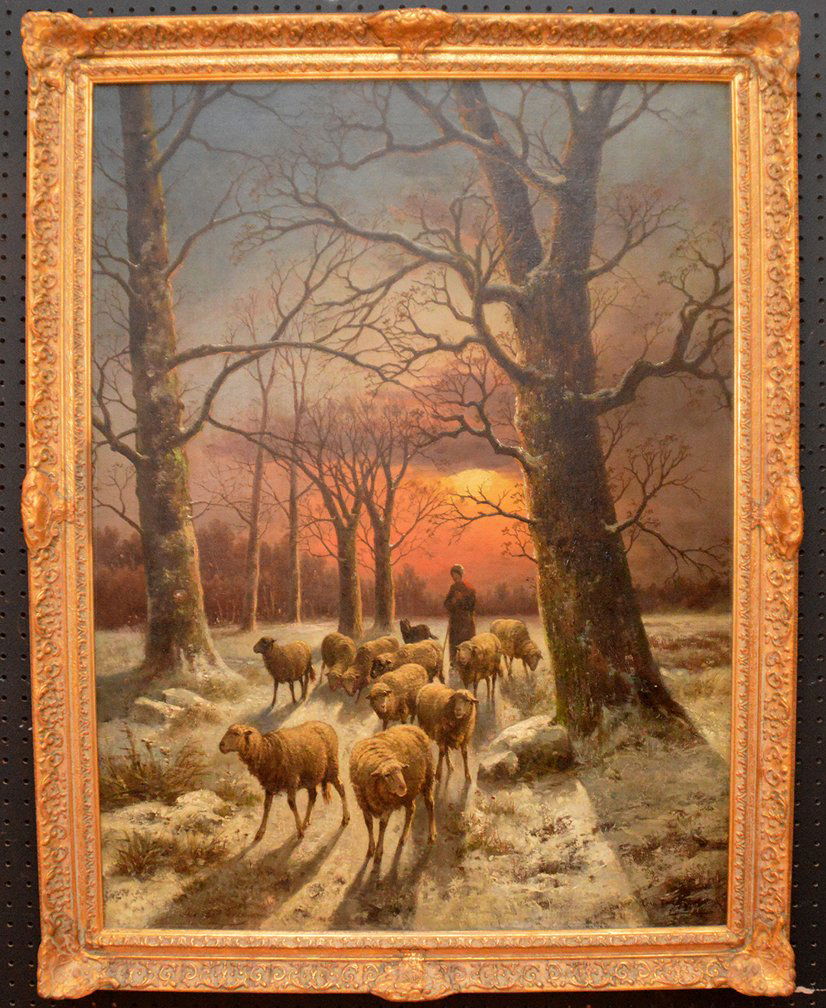 19th Century Dutch School signed A. de ????  Winter (1 of 7)